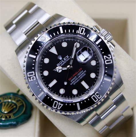 rolex sea dweller 4000 single red|rolex sea dweller price.